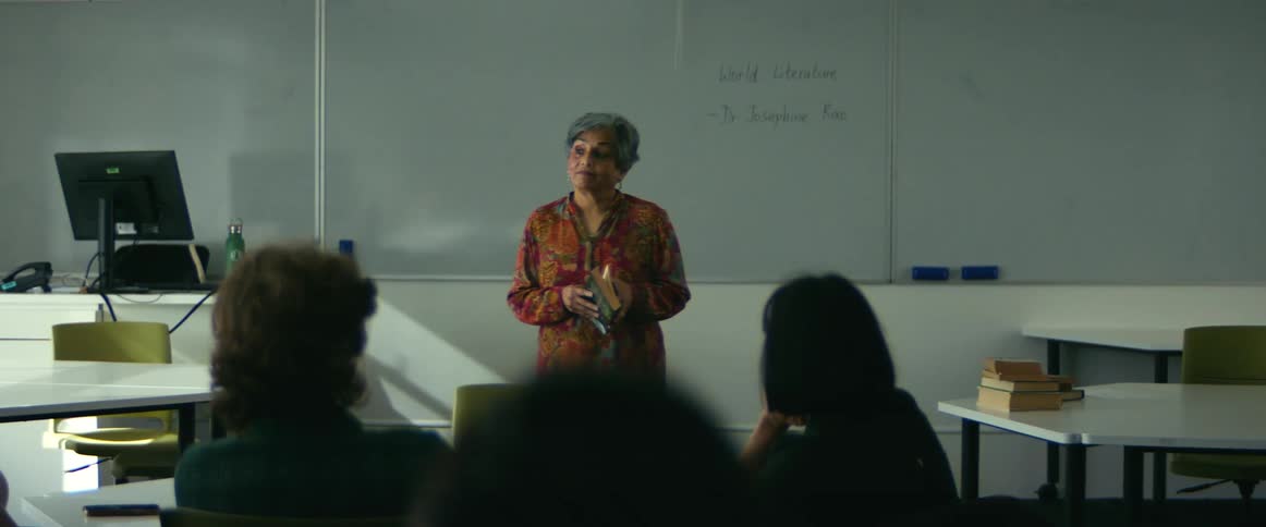 Female professor giving lecture
