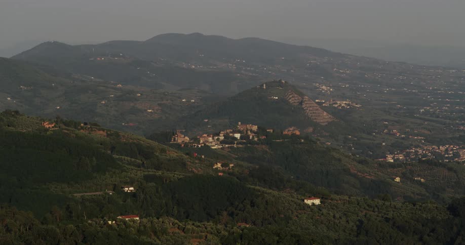 Shot of a remote mountain village