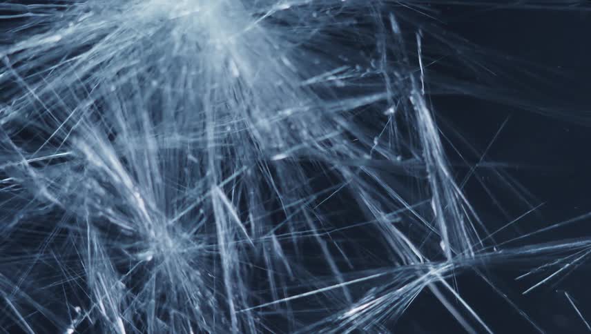 Water freezing and crystallizing