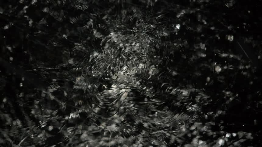 Light and shadow create a shimmering broken image