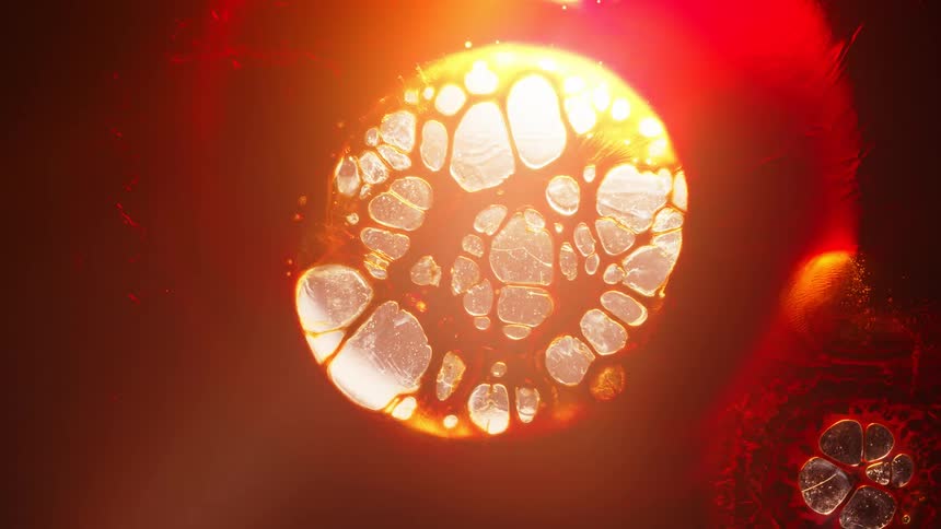Abstract bubbling liquid