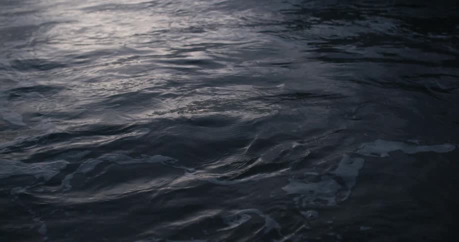 Ocean waves crashing into the sea
