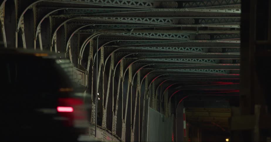 Vehicles driving through a tunnel