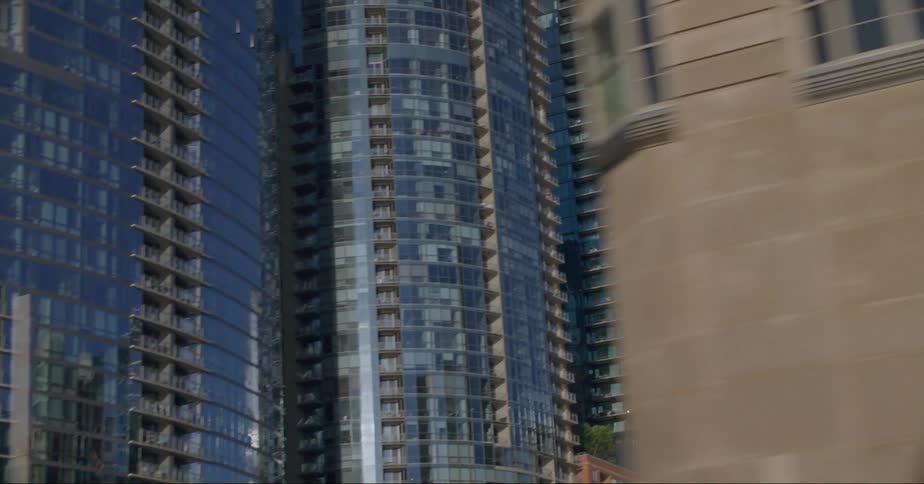 Buildings and skyscrapers in a large city in the daytime
