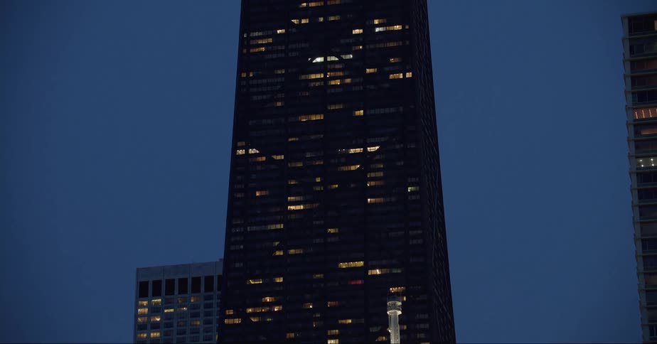 High rise apartment buildings in a city
