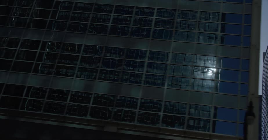 A view of tall buildings in a city