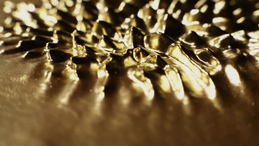 Small spikes rise in the metal