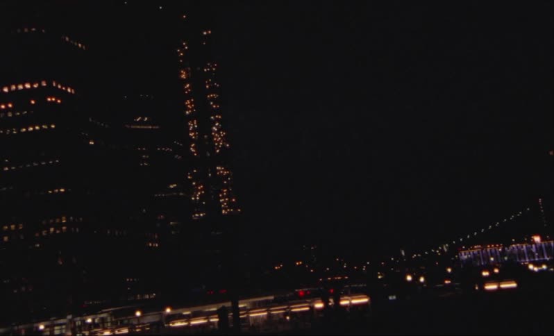 The city is light at night