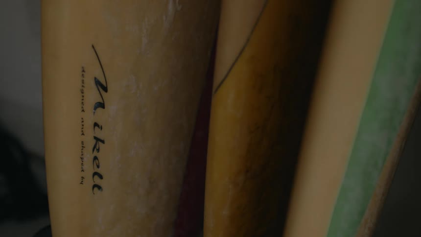 An object has a name etched into it