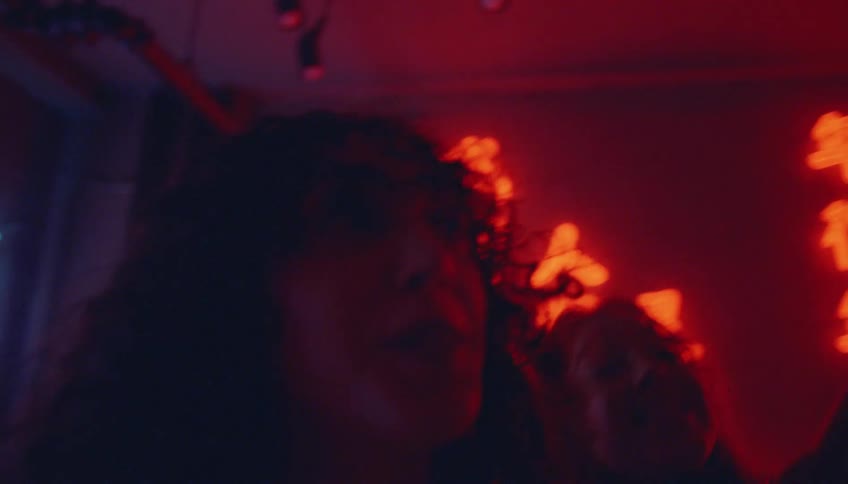 People are partying at a club