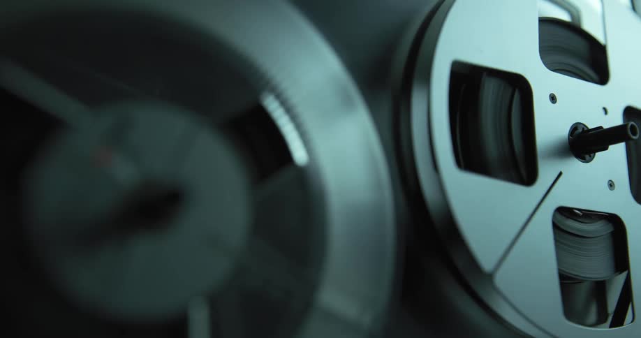 The film reels turn
