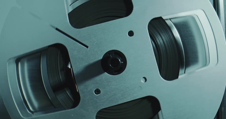 The film reel slowly turns