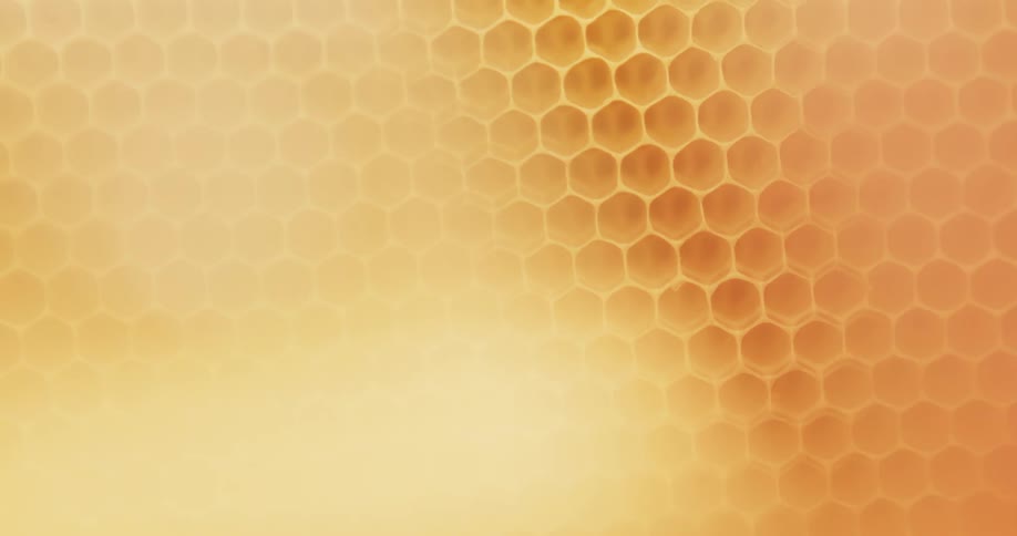 A golden honeycomb pattern