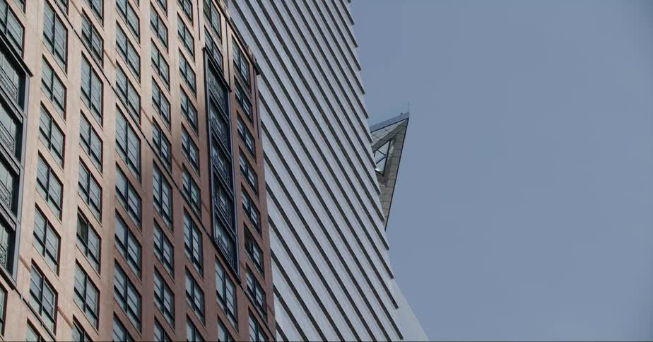 Architectural design of the roof of a new york city skyscraper