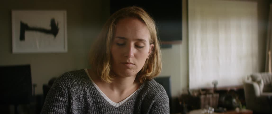 A woman in a room