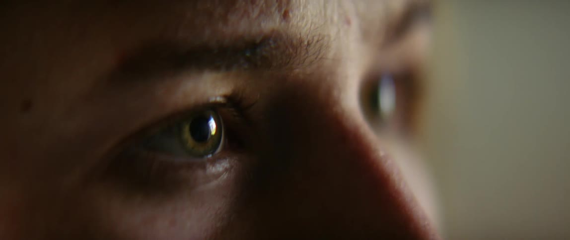 A close up view of eyes