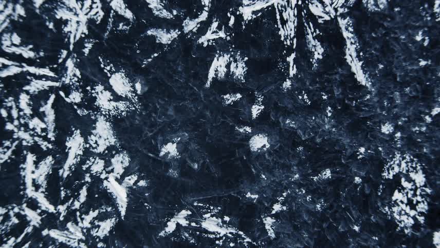 A dusting of snow on the ground melts away