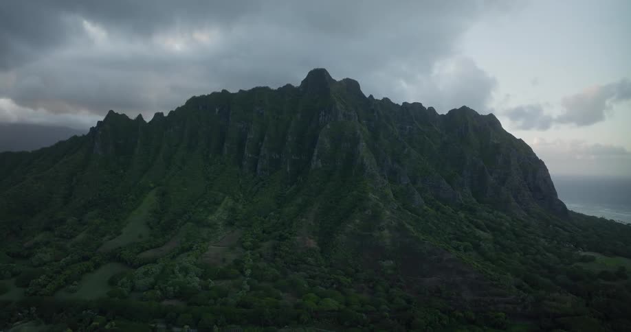 A view of a mountain range