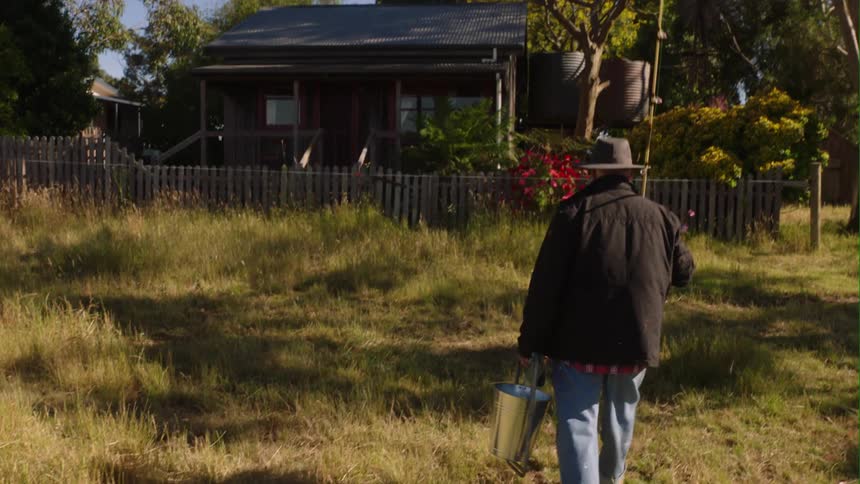 A farmer outdoors