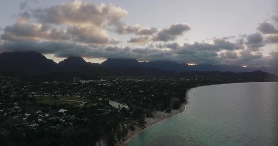 The coast is near a neighborhood