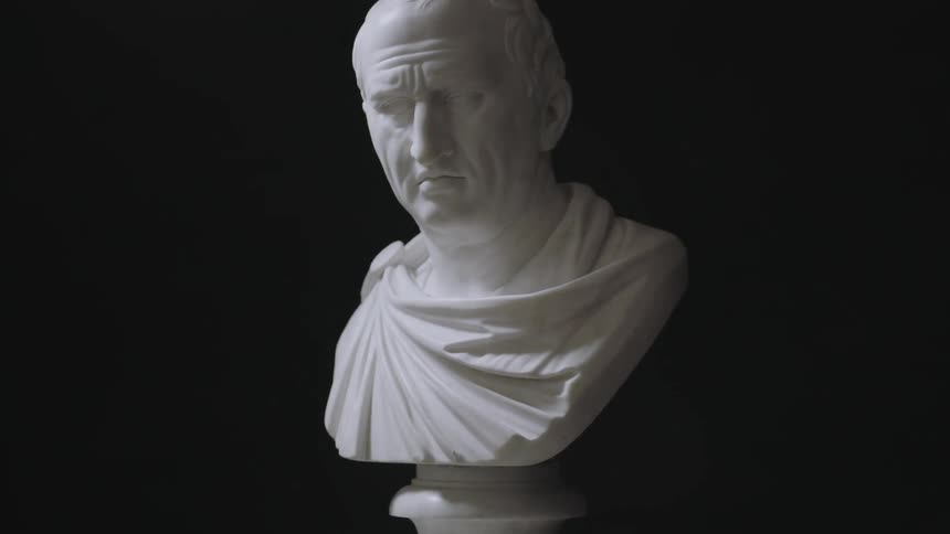 Bust of a robed man