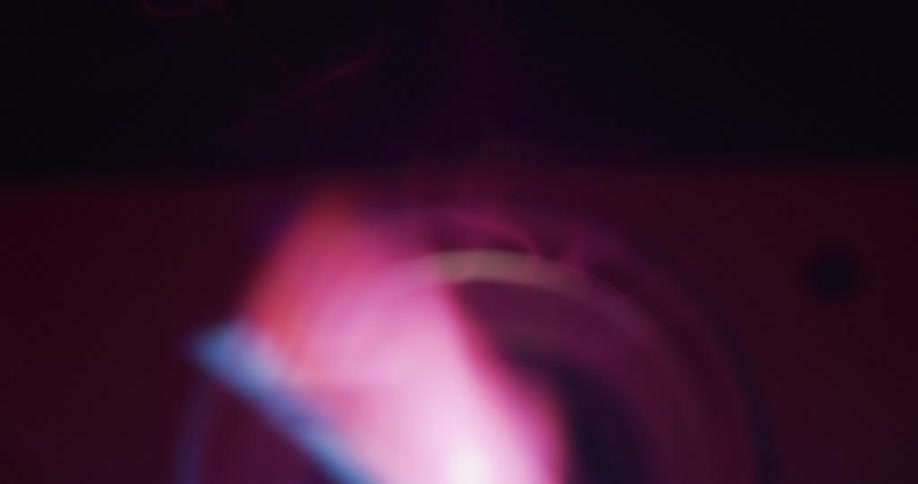 Close up view of technology is displayed at night