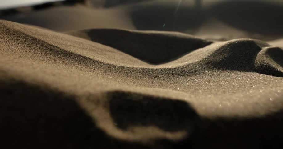 Sandy ground on a sunny day