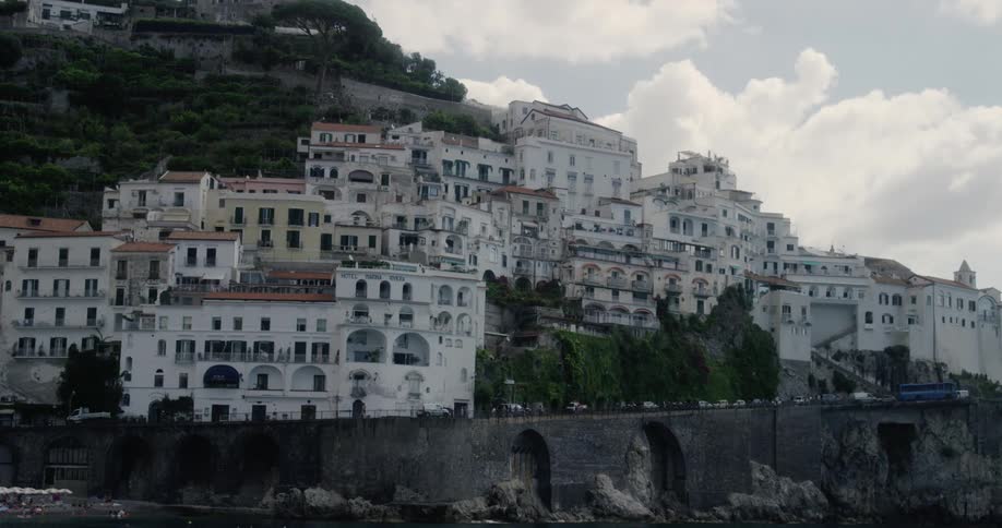 The view is of buildings that are located in the rural area