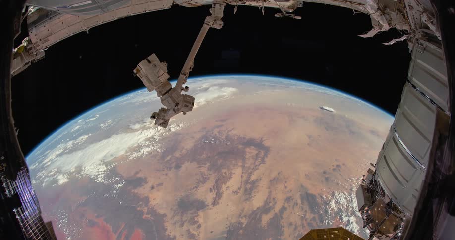 Time lapse footage of the deserts on planet earth seen from space