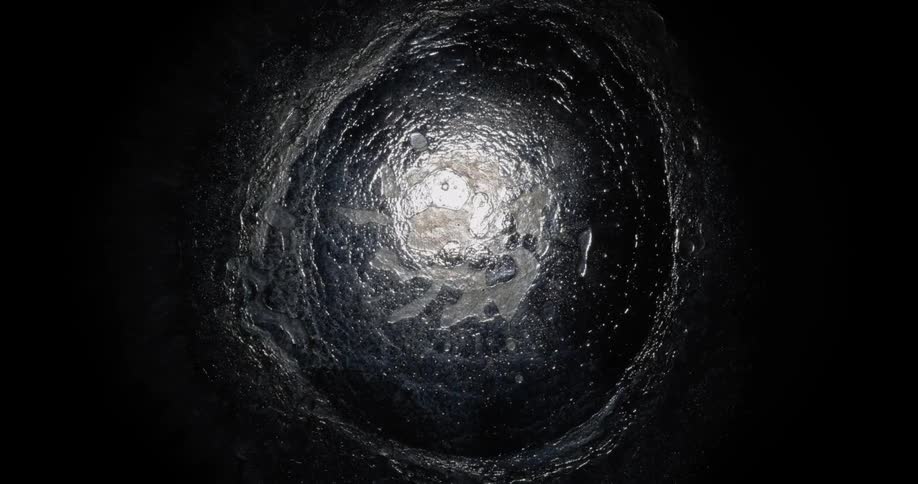 Black tar texture with waves