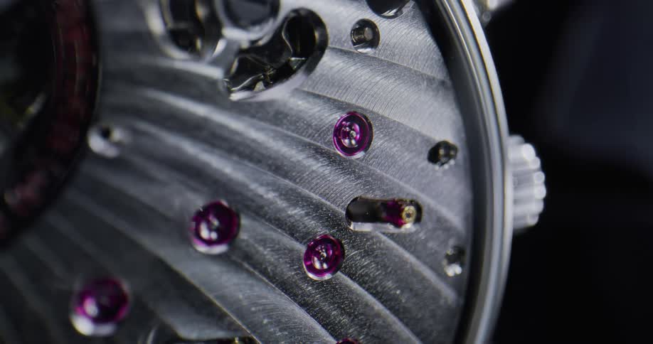 An up close of the face of a watch