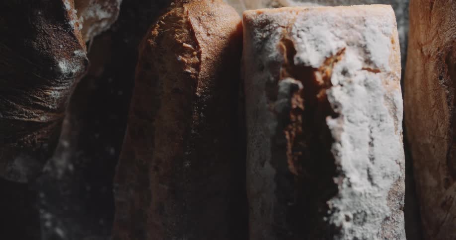 Close up of loaves of bread