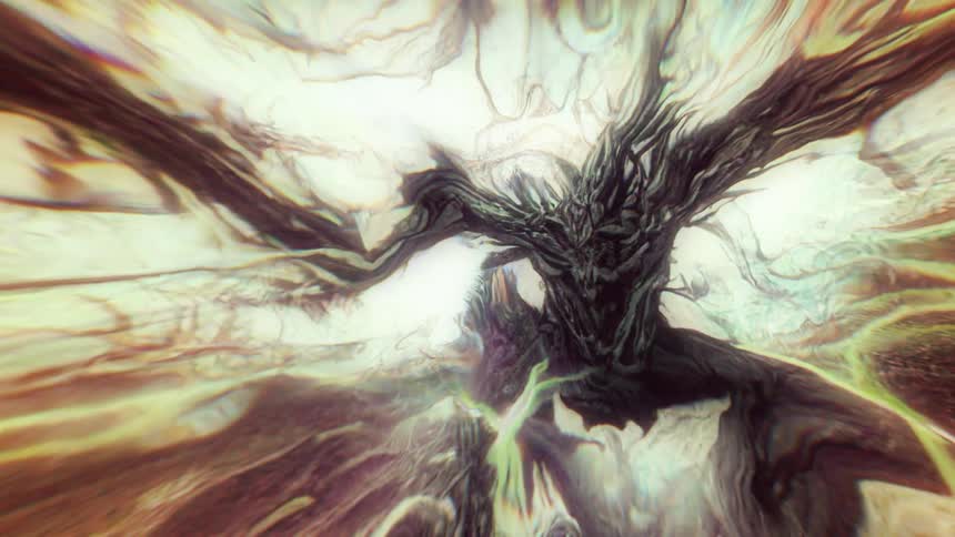 Different colors of liquid are merging together creating a rippled effect and different shapes and swirls