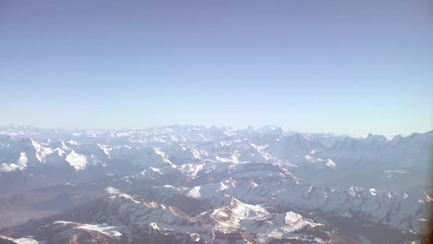 A snow covered mountain range