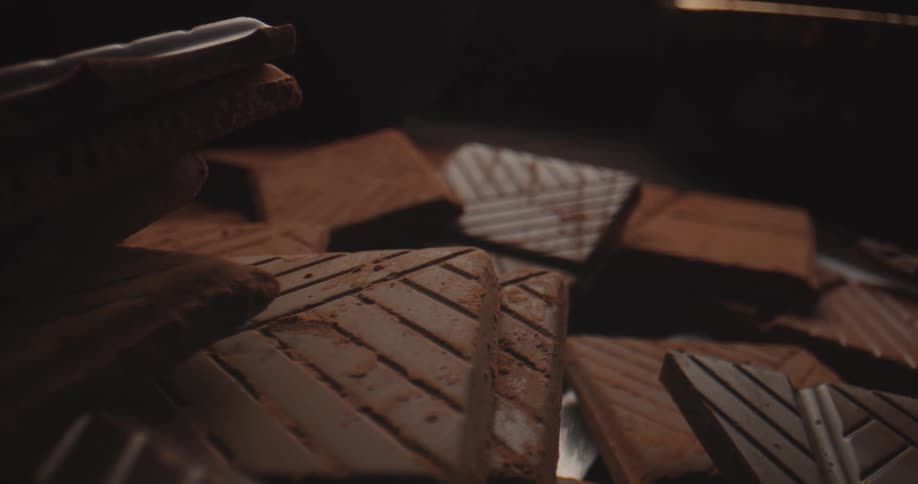 A view of blocks of wood on a table