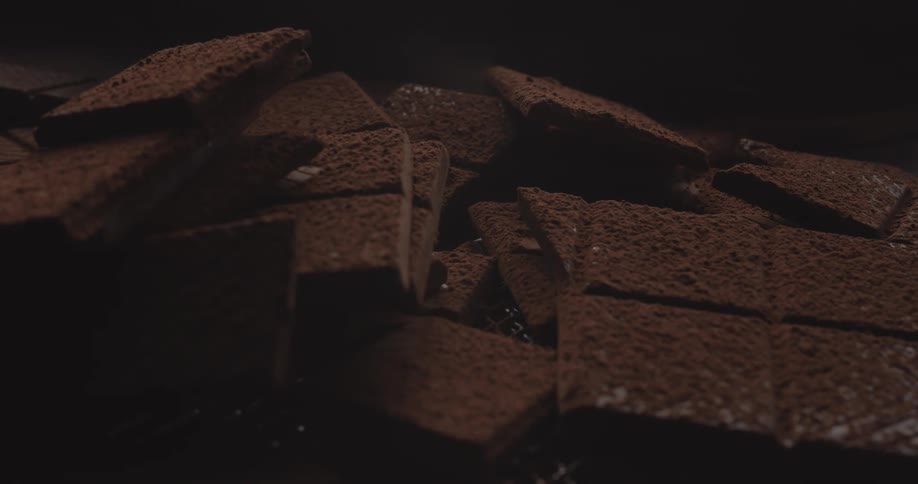 There is chocolate on the table at someones house