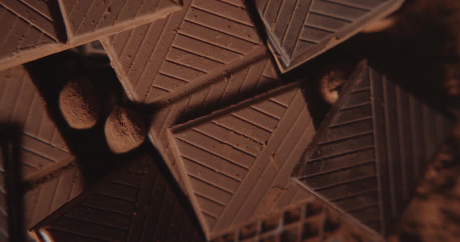 A pile of chocolate bars