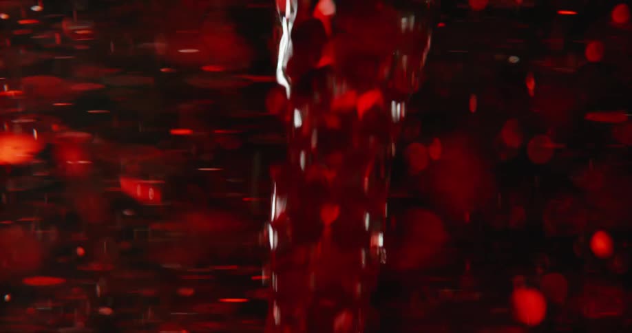 The red artwork spins