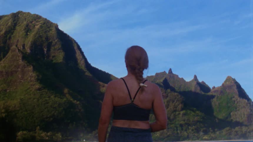 A woman standing outdoors