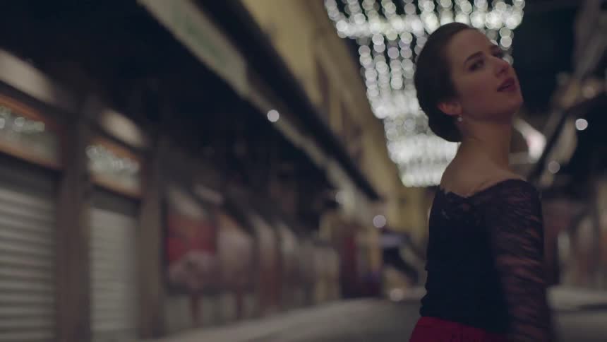 A dancer during a street performance