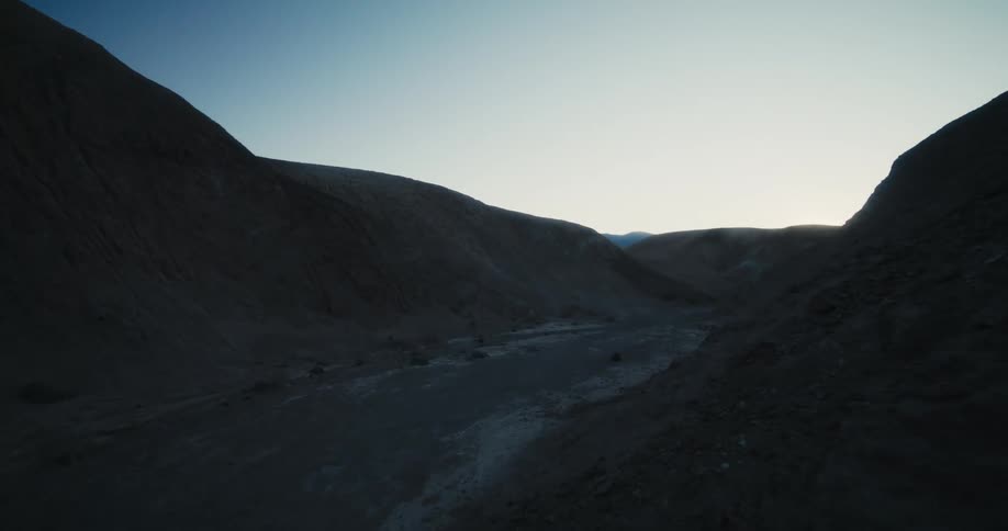 Dirt hills covering the landscape in nature