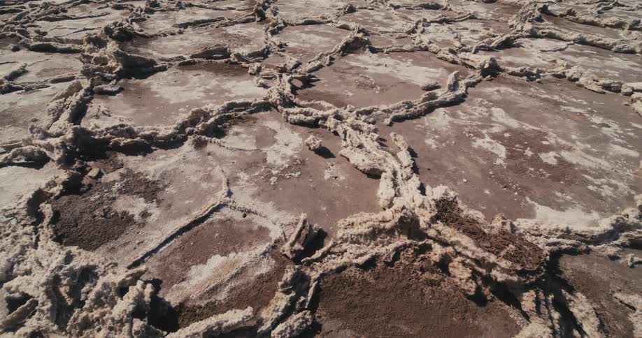 Cracked dirt ground in nature