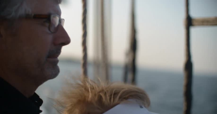 A man and woman in a boat
