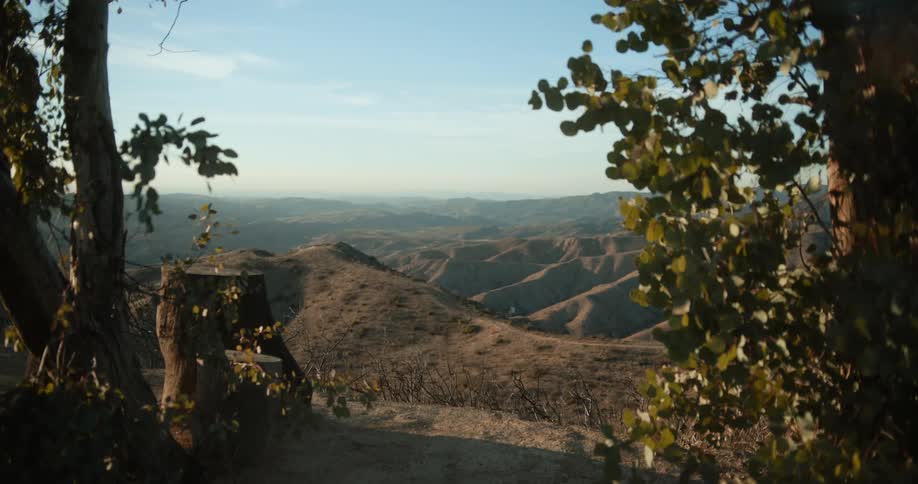 Wide open landscape in the spring is displayed