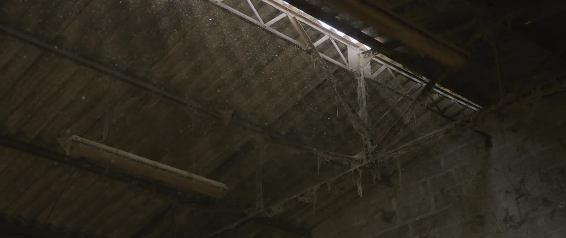 The warehouse is dark