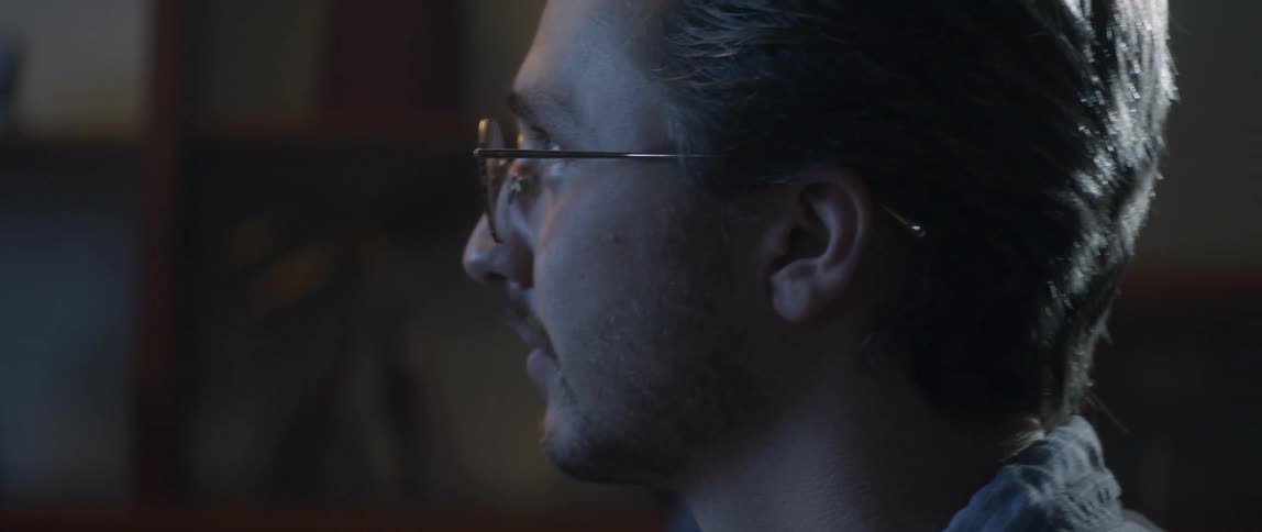 A man is talking