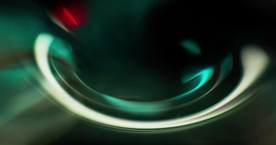 Eddy flows into hole allowing red button and white to remain visible