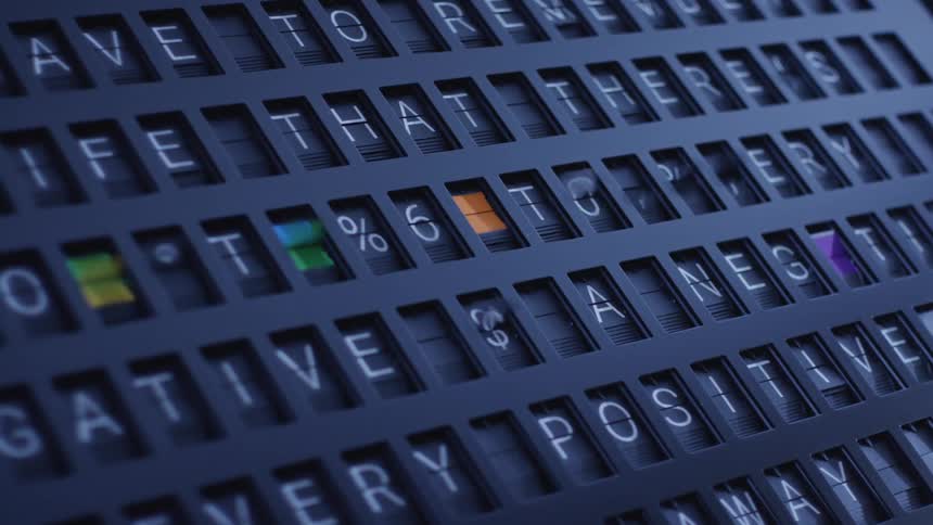 The small displays flip characters fast