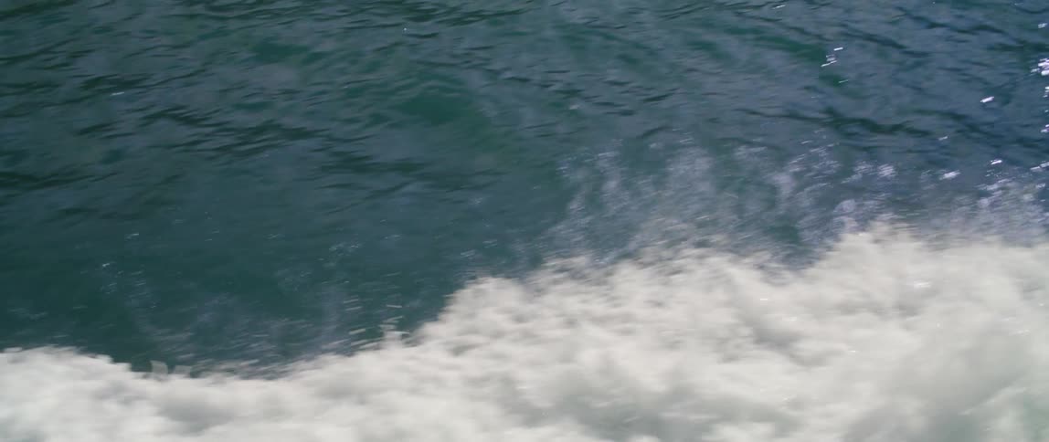 Splashing water on the ocean