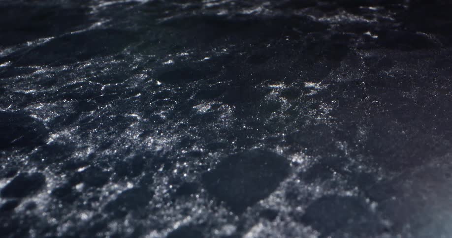 Bubbling water over rocks